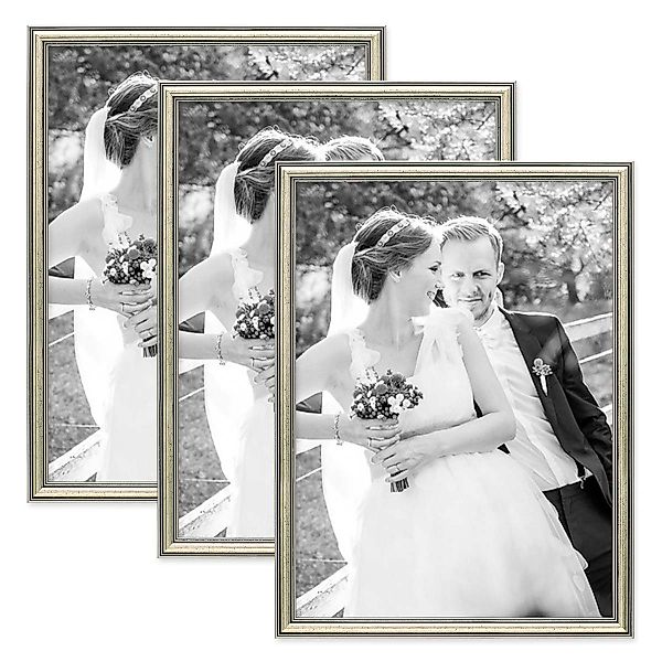 PHOTOLINI Bilderrahmen 3er Set Kunststoff-Rahmen im günstig online kaufen