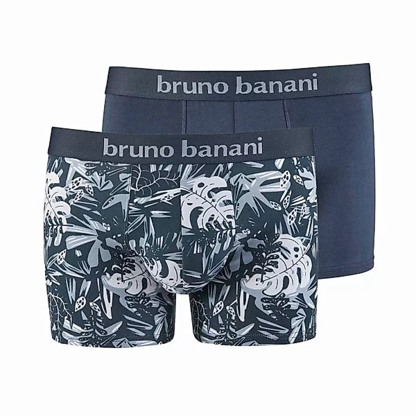 Bruno Banani Herren Boxershorts, 2er Pack - Leavy, Baumwoll Stretch günstig online kaufen