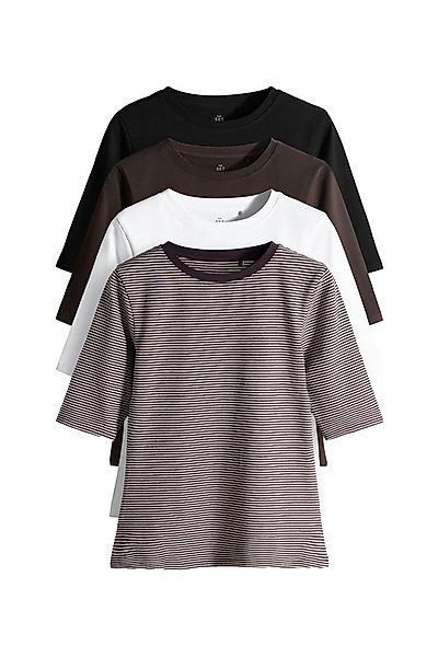 The Set T-Shirt The Set T-Shirts mit halblangen Ärmeln, 4er-Pack (4-tlg) günstig online kaufen