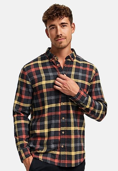 Kronstadt Langarmhemd Herren KSDean Check Herrenhemd Langarm Carohemd mit B günstig online kaufen