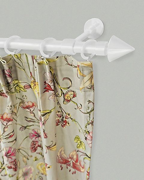 GARESA Gardinenstange "BASE" Ø 20 mm 1 läufig-läufig Wunschmaßlänge Vorhang günstig online kaufen