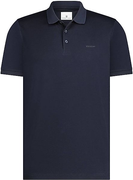 State of Art Poloshirt Mercerized Piqué Navy - Größe 4XL günstig online kaufen