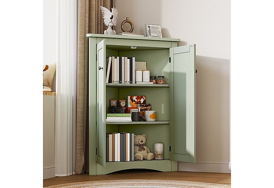 Flieks Eckschrank (1-St., B61,5xT34,5xH90 cm) Badkommode Mehrzweckschrank E günstig online kaufen