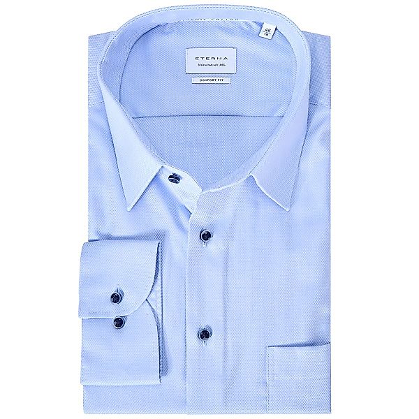 ETERNA Businesshemd aus "Dynamic Cotton™", bügelfrei Farbe mittelblau Größe günstig online kaufen