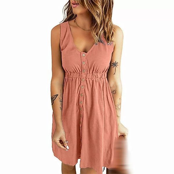 AFAZ New Trading UG Sommerkleid Freizeitkleid in einfarbiger Ausführung, är günstig online kaufen