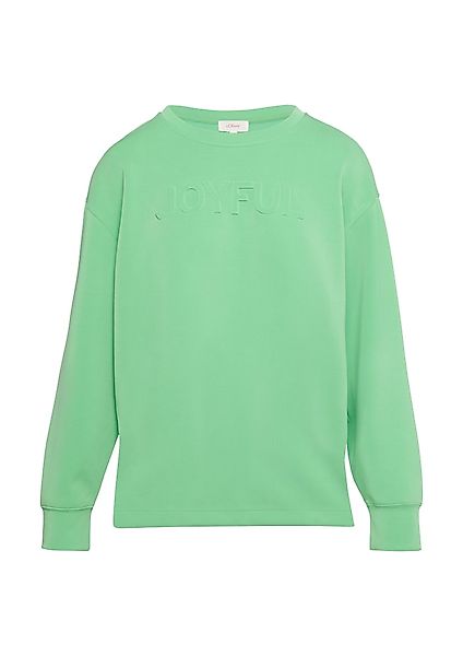 s.Oliver Sweatshirt Scuba-Sweatshirt aus Modalmix mit 3D-Schriftzug 3D-Effe günstig online kaufen