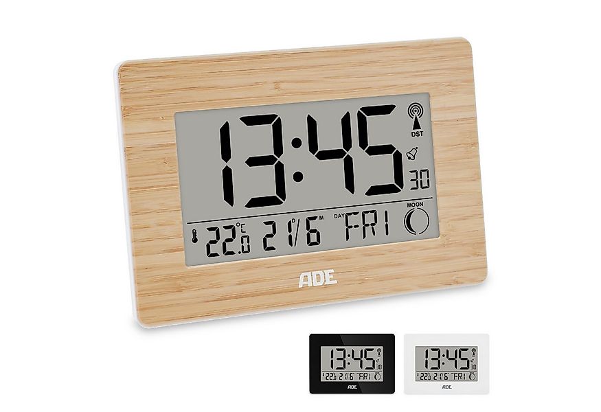 ADE Funktischuhr Digitale Tischuhr und Wanduhr mit großem Display Funkuhr a günstig online kaufen