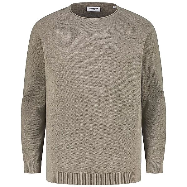 Jack&Jones Rundhalspullover mit Biobaumwolle Farbe oliv Größe: 5XL günstig online kaufen