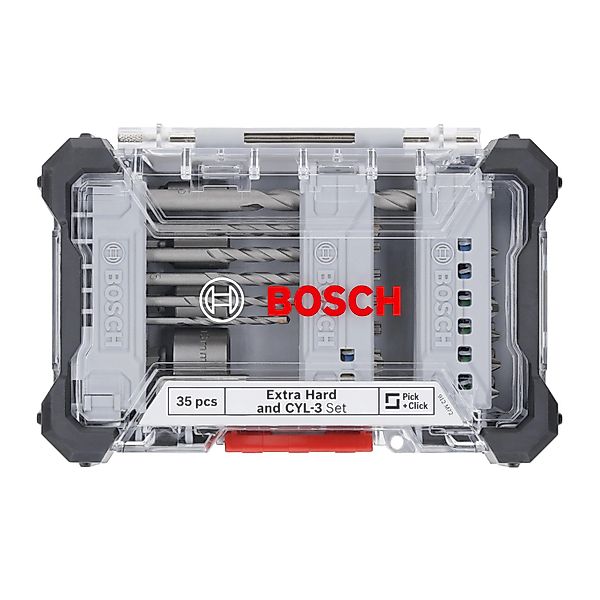 Bosch Schrauber-Bit & Beton-Bohrer Set CYL-3 und Extra Hard 35-teilig günstig online kaufen