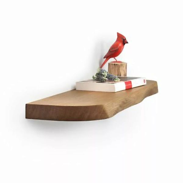 Rikmani Wandregal NEMO Massivholz 150 cm dunkelbraun günstig online kaufen