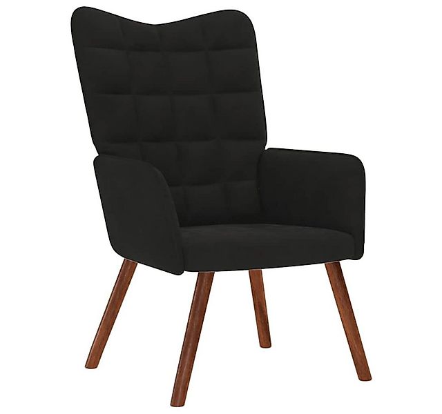 vidaXL Sessel Relaxsessel Schwarz Samt (1-St) günstig online kaufen