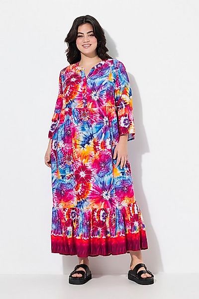 Angel of Style Jerseykleid Maxikleid A-Linie Batikprint Volants günstig online kaufen