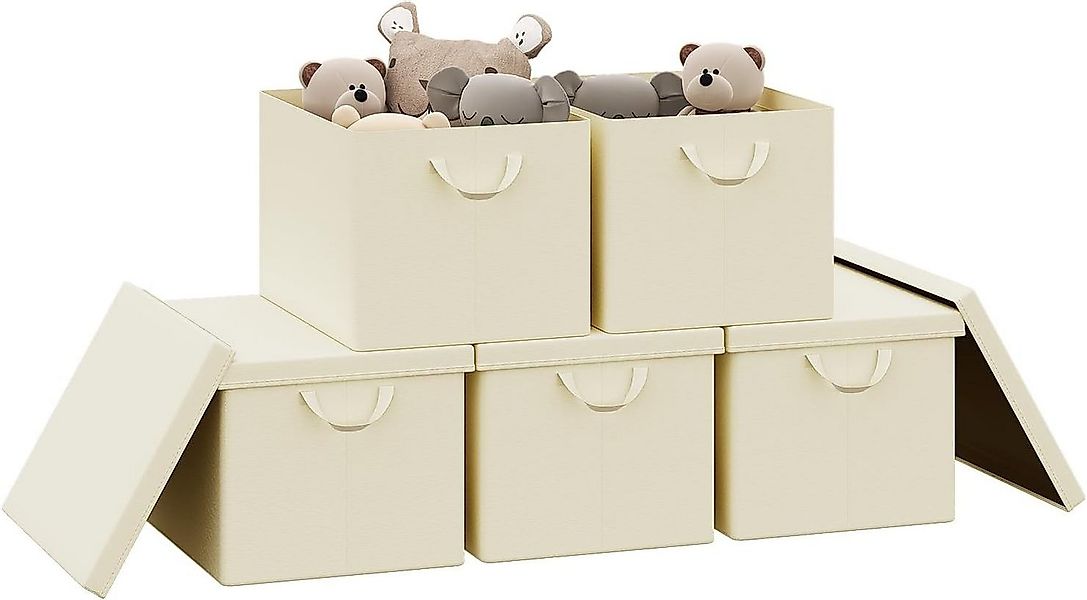 Woltu Aufbewahrungsbox (5 St., Set), mit Deckel, mit Griffen, faltbar günstig online kaufen