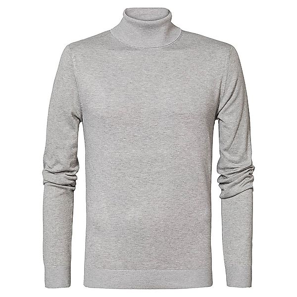 Petrol Industries Stehkragen Sweater XL Light Grey Melee günstig online kaufen