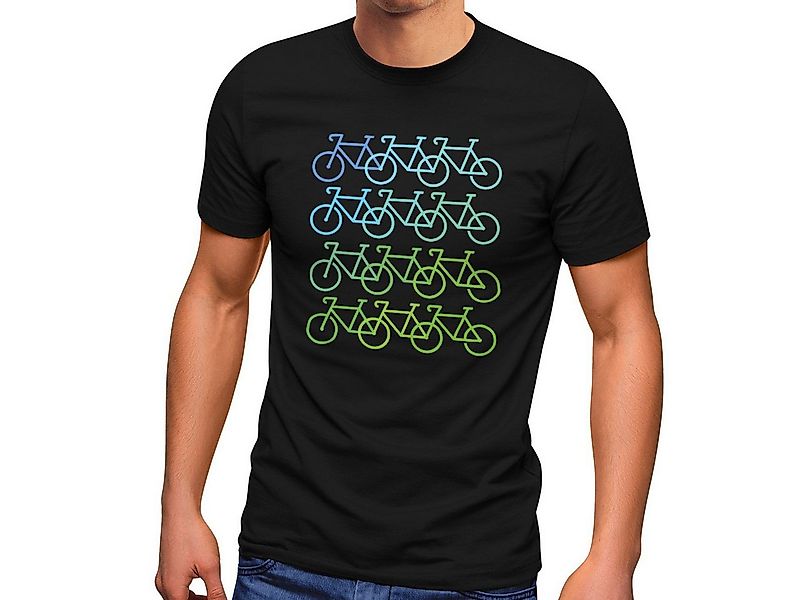 MoonWorks Print-Shirt Herren T-Shirt Fahrrad-Motiv Geschenk für Radfahrer B günstig online kaufen