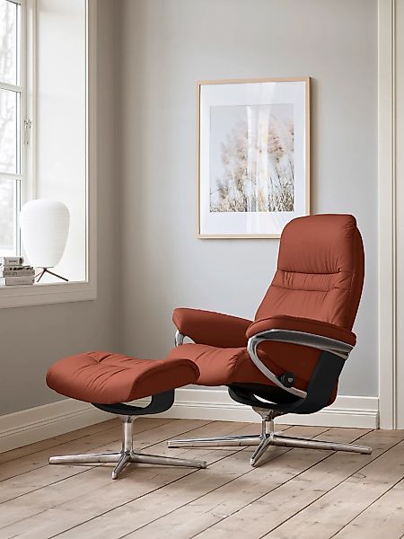 Stressless "Sunrise" mit Cross Base, Größe S, M & L, Holzakzent Schwarz günstig online kaufen