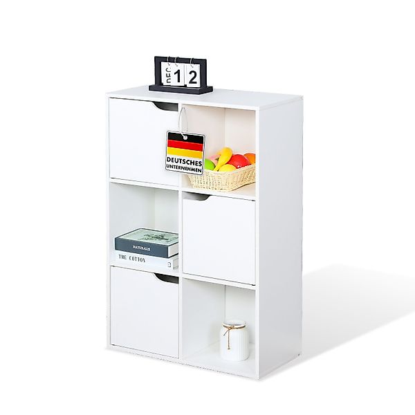 Floordirekt Bücherregal Connecticut, Standregal mit Fächern, günstig online kaufen