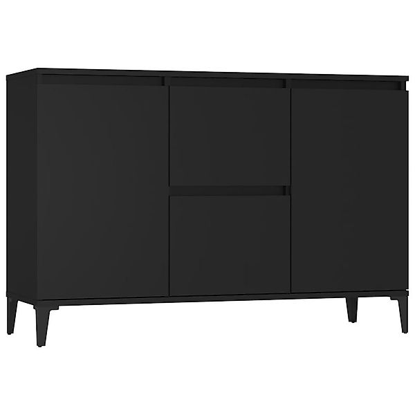 furnicato Sideboard Schwarz 102x35x70 cm Holzwerkstoff günstig online kaufen