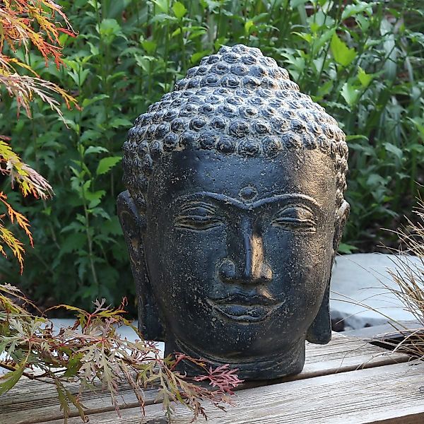 Oriental Galerie Dekofigur Buddha Kopf Gartenfigur günstig online kaufen