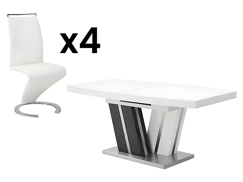 Essgruppe: Esstisch NOAMI + 4 Stühle TWIZY günstig online kaufen