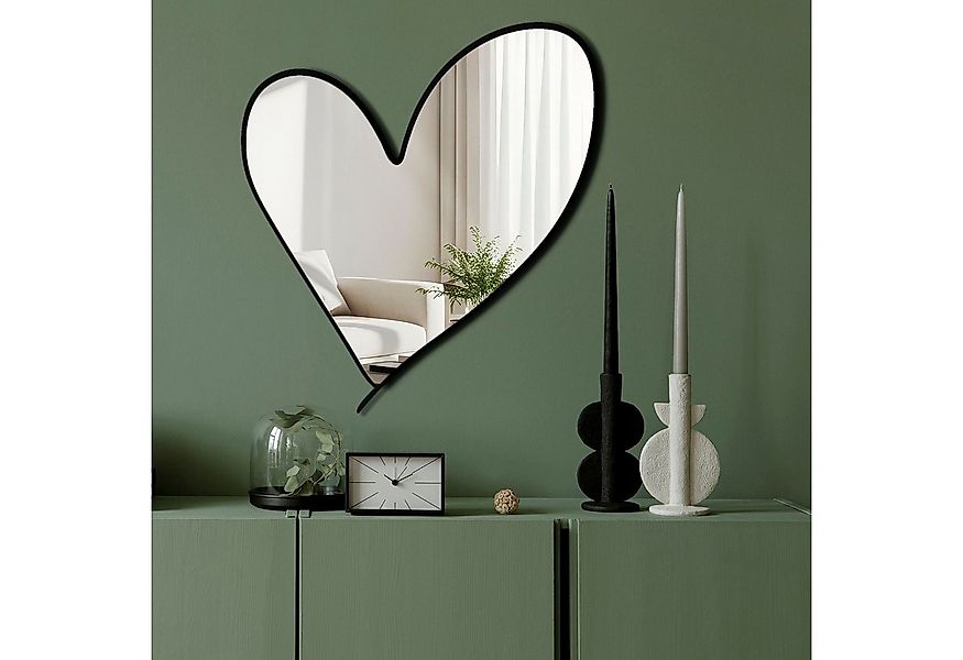 Wallity Wandspiegel Herzförmig, Dekorativer Spiegel in Herzform günstig online kaufen