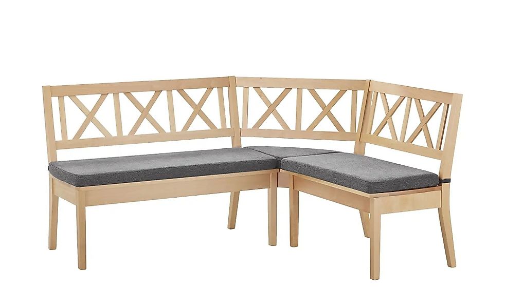 Woodford Eckbank massiv Olivia ¦ grau ¦ Maße (cm): H: 90 Bänke > Eckbänke - günstig online kaufen