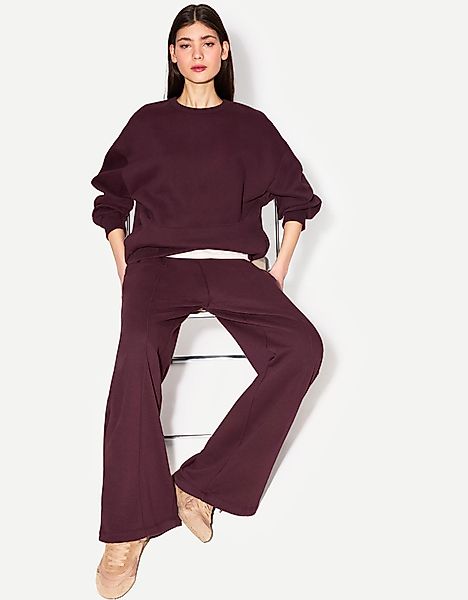 Bershka Oversize-Sweatshirt Mit Seitentaschen Damen L Violett günstig online kaufen