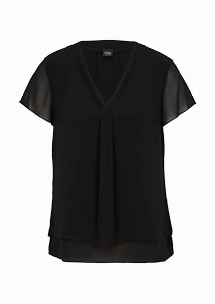 s.Oliver BLACK LABEL Kurzarmbluse günstig online kaufen