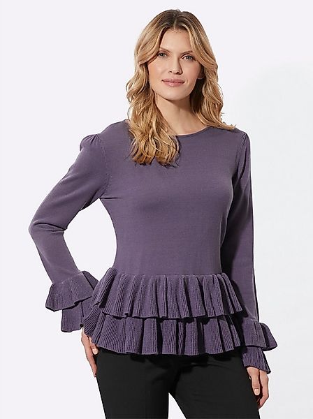 Sieh an! Strickpullover Rundhals-Pullover Langarm günstig online kaufen