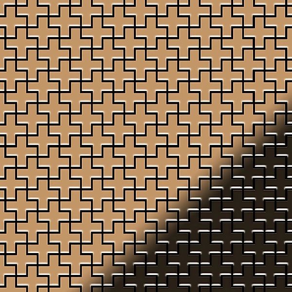 ALLOY Mosaik Fliese Massiv Metall Titan Hochglanz Kupfer 1,6mm Swiss Cross- günstig online kaufen