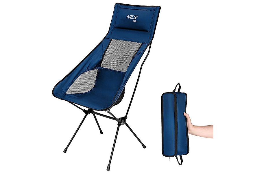 NILS CAMP Campingstuhl Ultraleichter Outdoorstuhl Faltstuhl mit hoher Rücke günstig online kaufen