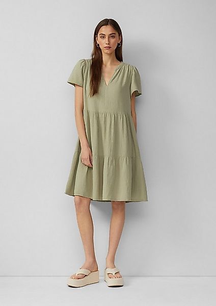 QS Minikleid Kleid Volantkleid aus Musselin günstig online kaufen