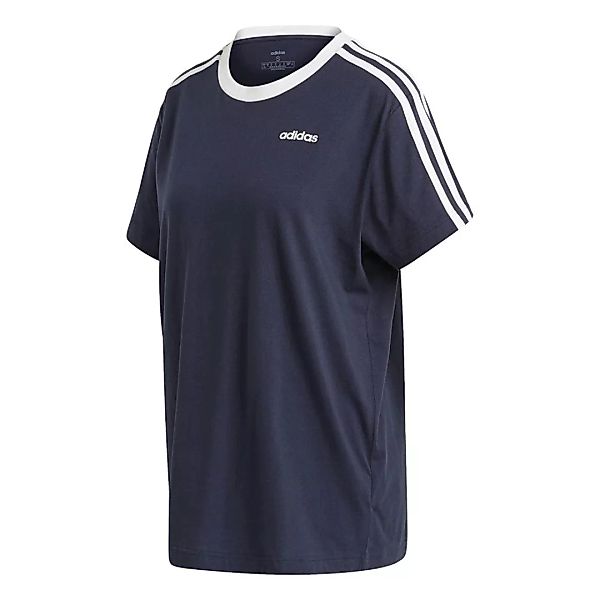 Adidas 3 Stripes Essentials Boyfriend Kurzarm T-shirt M Legend Ink günstig online kaufen
