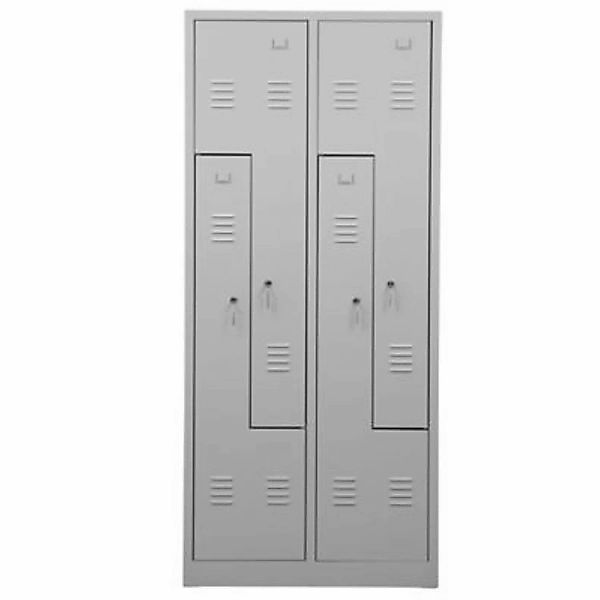 PROREGAL Garderobenspind Camel 4-Fächer-Z-Design HxBxT 180 x 80 x 50 cm Zyl günstig online kaufen