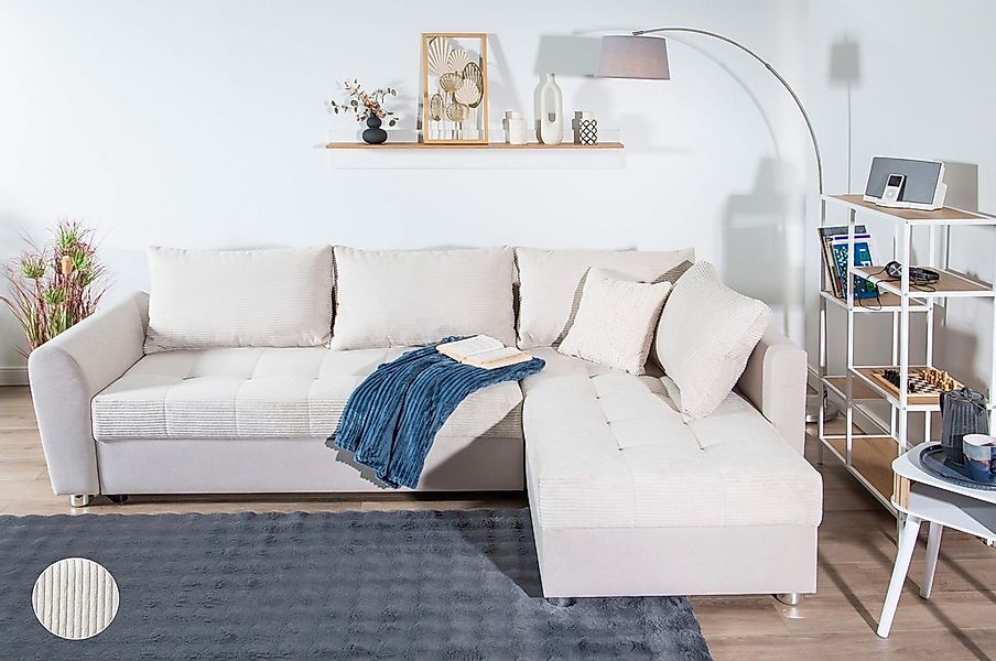 COLLECTION AB Ecksofa "JANA XL-Sofa L-Form", inkl. Bettfunktion, Bettkasten günstig online kaufen
