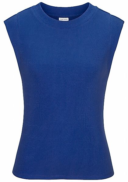 LASCANA Ripptanktop, mit breiten Trägern, figurbetonte Passform günstig online kaufen