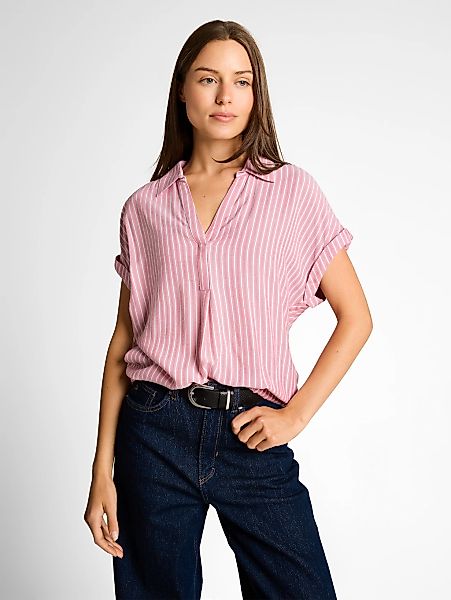 TOM TAILOR Klassische Bluse mit Streifen Muster günstig online kaufen