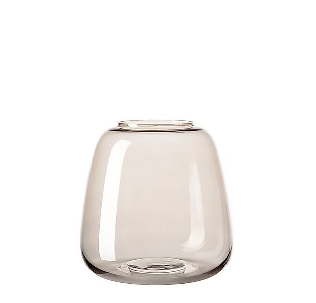 Fink Dekovase SUNDAY Vase - H.19 x Ø18 - grau - Glas - Blumenvase - Wohnacc günstig online kaufen