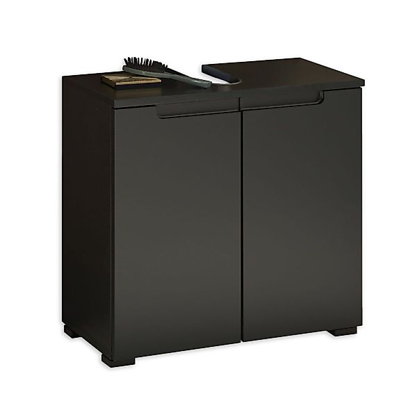 PREISBRECHER Waschbeckenunterschrank Spice in Schwarz matt günstig online kaufen