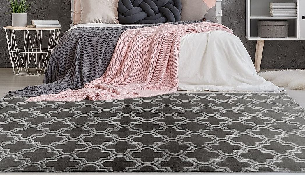 calo-deluxe Teppich "Latemar 200" rechteckig 7 mm Höhe Hoch- Tief Struktur, günstig online kaufen
