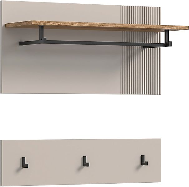 INOSIGN Garderobenpaneel "EDIL, Breite 80cm, 2-teilig, Hakenleiste & Paneel günstig online kaufen