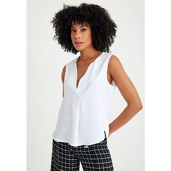 Just Like You  Blusen Ärmellose Bluse mit V-Ausschnitt günstig online kaufen