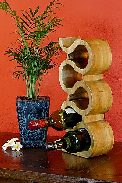 Kinaree Weinregal Suar Holz Weinregal natur, günstig online kaufen
