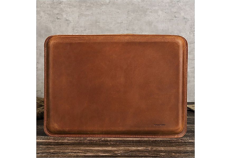 YUBRO-STUDIO Laptoptasche Für MacBook Pro 16 Zoll Echtleder Laptop Sleeve L günstig online kaufen