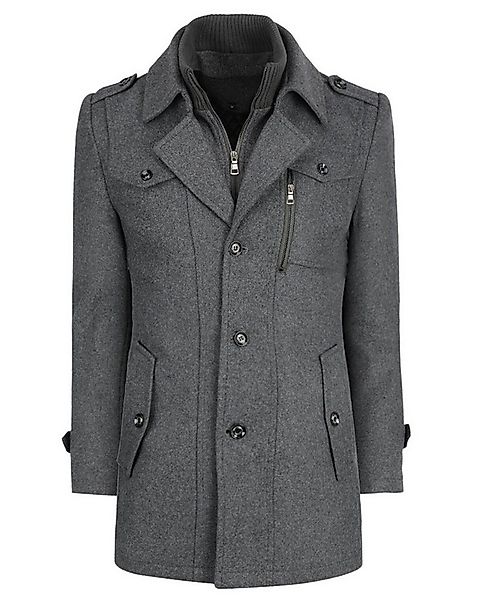 Allthemen Kurzmantel mit Doppelkragen Herren Wintermantel warmer Doppelkrag günstig online kaufen