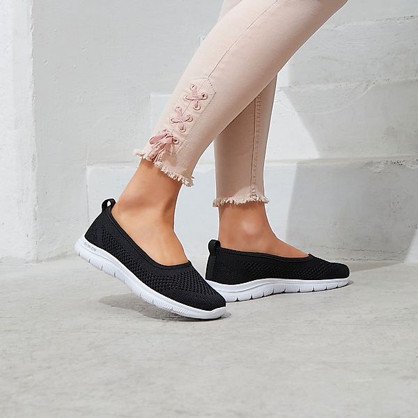 LASCANA Sneaker Ballerinas, ultraleichter Slipper, Freizeitschuh zum Reinsc günstig online kaufen