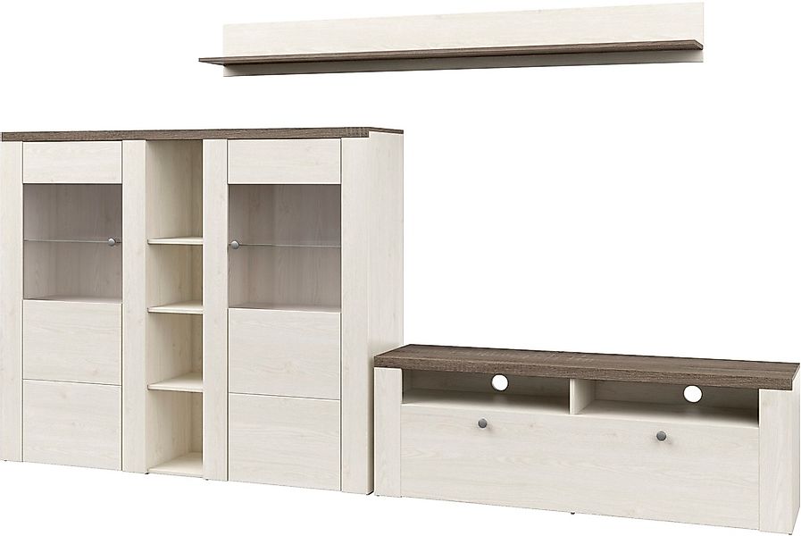 Home affaire Wohnwand "Larona, Wohnwand, Set 3 teilig,", (3 St.), bestehend günstig online kaufen