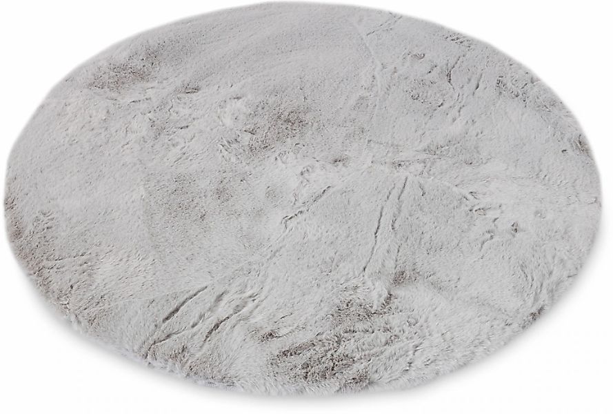 my home Fellteppich "Guidel" rund 30 mm Höhe Kunstfell, Kuschelteppich, Uni günstig online kaufen