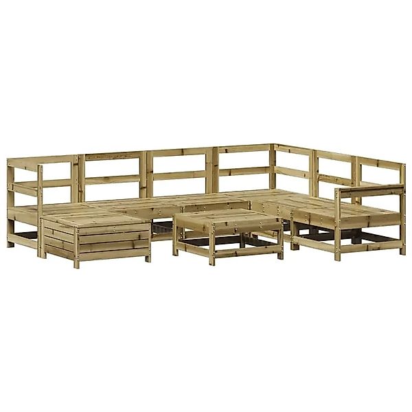 vidaXL 8-Tlg Garten-Sofagarnitur Kiefernholz Imprägniert 3250607 günstig online kaufen