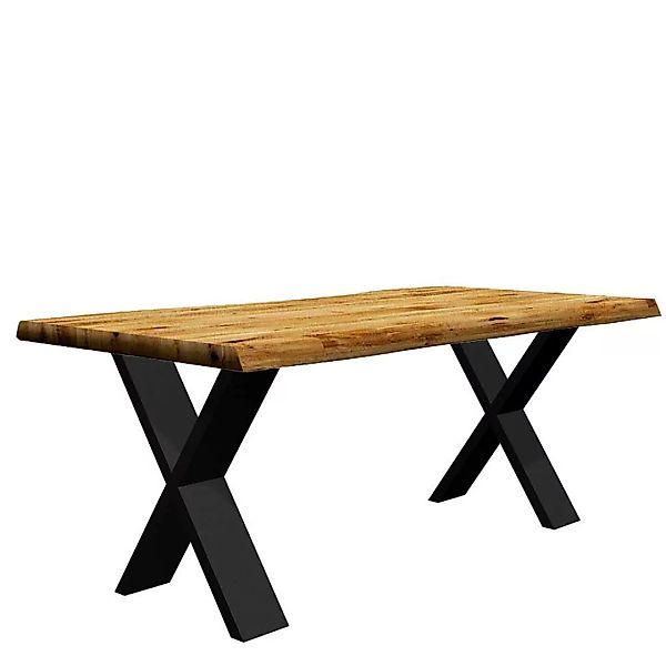 Tisch mit Baumkante Eiche geölt modernem Design günstig online kaufen